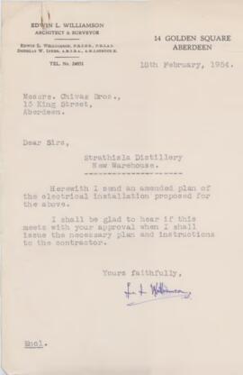Letter from architect